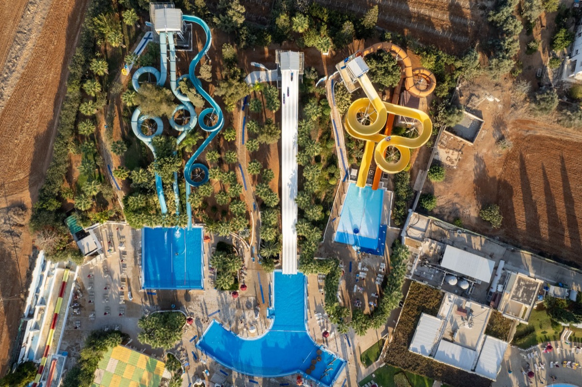 Waterpark met slides