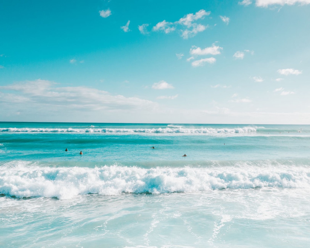 hawaii beach with waves
