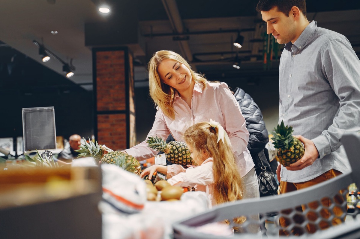 Family shopping at Allentown Outlet in Guam