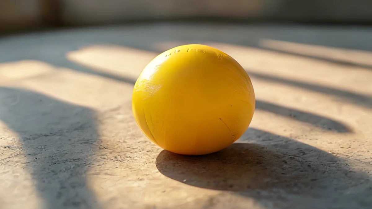 Ballon texturé utilisé pour des jeux de combat.