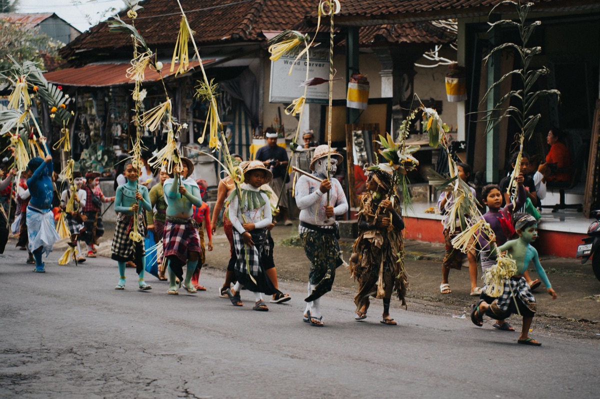 Chamorro traditional costume in ceremonial context