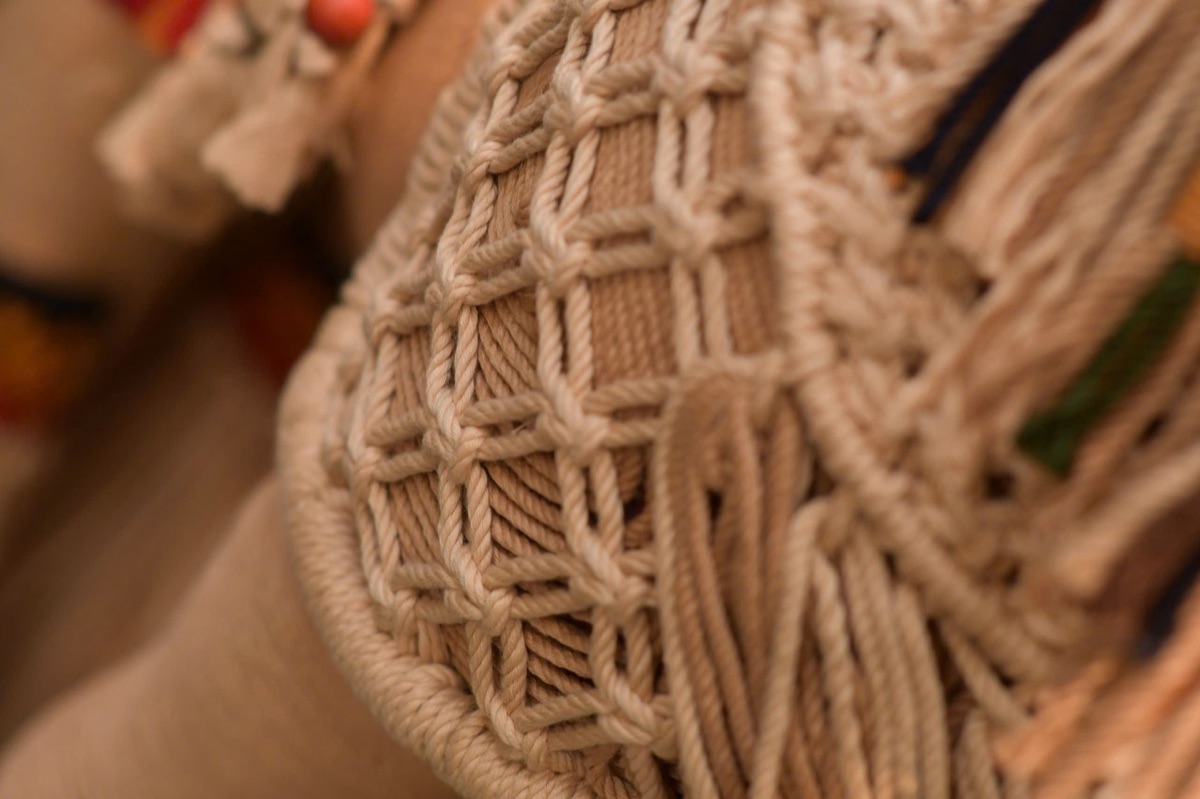 A traditional Chamorro woven fiber garment, representing the cultural heritage of the Chamorro people.