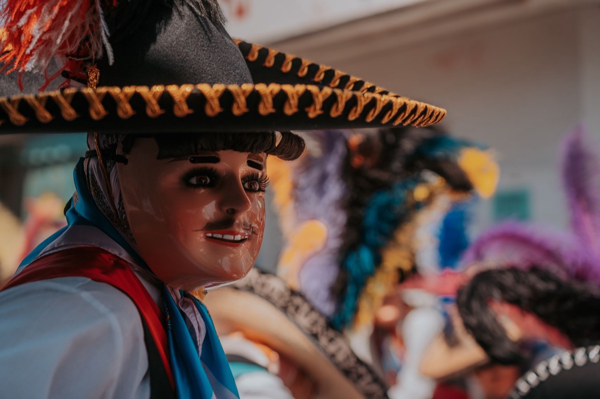 máscara cerimonial chamorrei tradicional